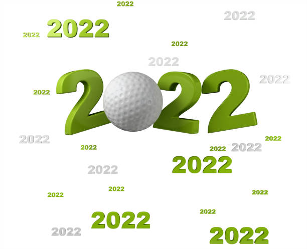 istock Many Golf ball 2022 Designs on White 1338628727