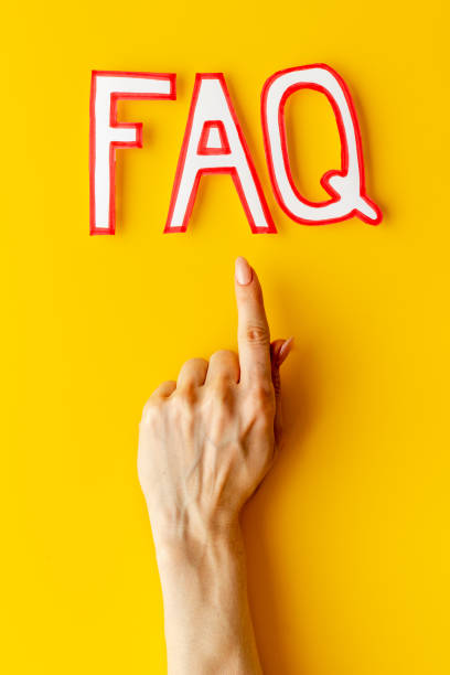 istock Customer service concept with faq frequently asked questions tex 1338631093