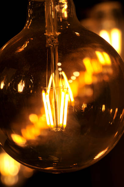 istock Luxury beautiful edison light lamps 1338632316