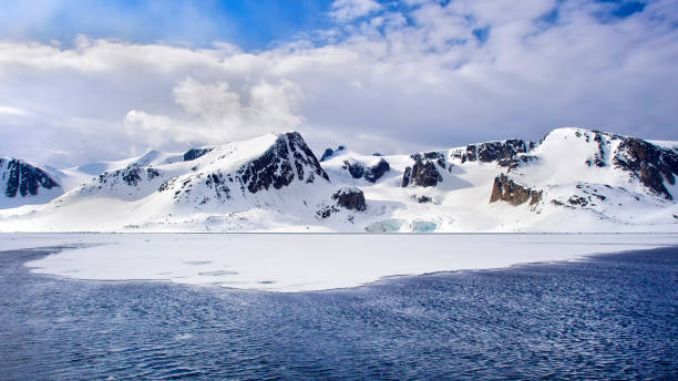 istock Snowcapped Mountains, Arctic, Svalbard, Norway 1338639616