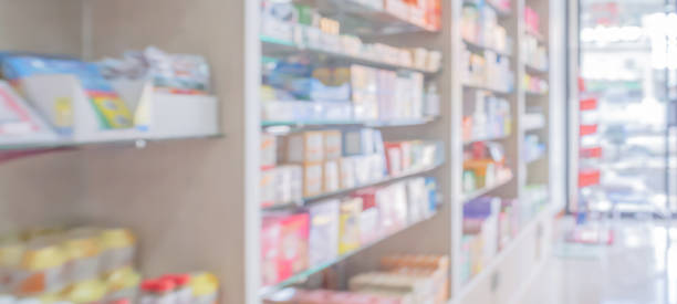 istock pharmacy drugstore shelves interior blurred abstract background 1338643134