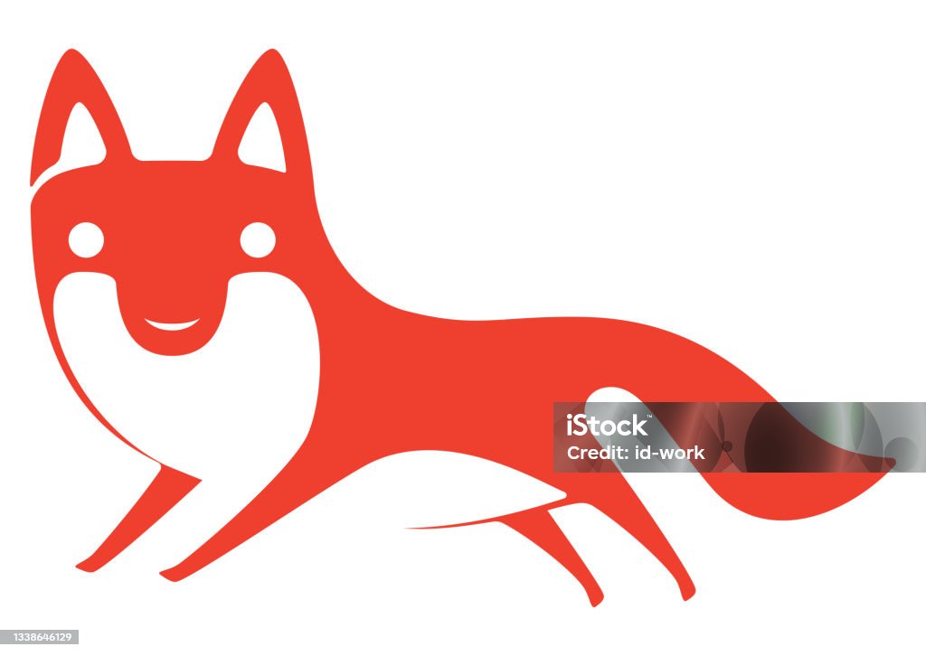 Fox Icon Running Fox Running Symbol Stock Illustration - Download Image Now - Fox, Humor ...