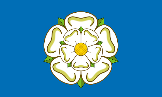 The Yorkshire flag is the flag of the historic house of York carried in the 15th century War of the Roses