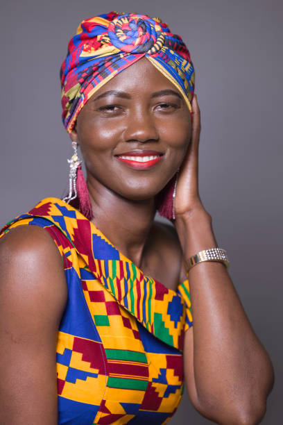 istock African lady wearing traditional dress 1338654042