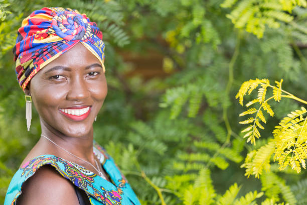 istock Ghanaian lady in her garden 1338655698