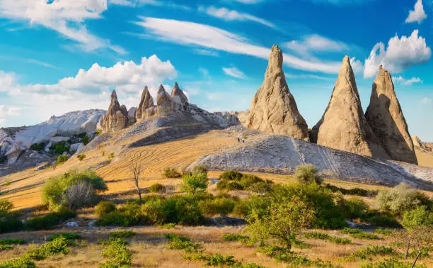 Love valley in Goreme national park. Cappadocia, Turkey