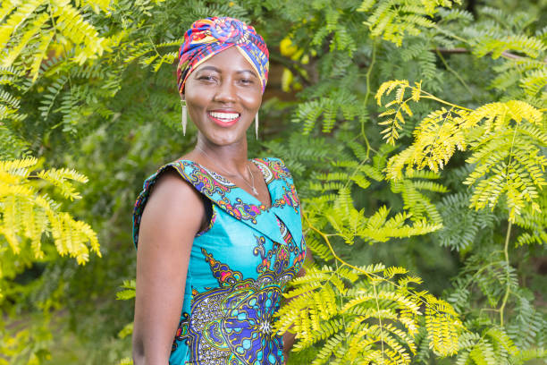 istock Ghanaian lady in her garden 1338656531