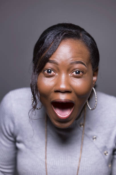 istock Shocked African lady 1338658194