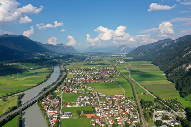 istock Rattenberg city with river Inn 1338660190