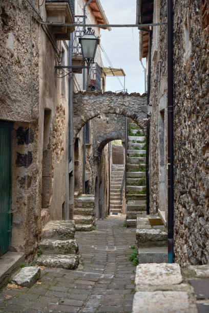 istock Castelvecchio Calvisio alley, Abruzzi Italy 1338677877