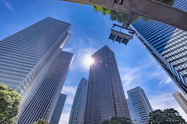 istock Tokyo buildings illuminated by the refreshing morning light 1338681670