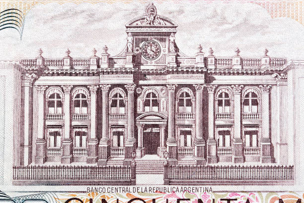 istock Central bank building from Argentinian money 1338685189