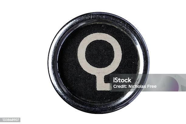 Isolated Letter Q Stock Photo - Download Image Now - Alphabet, Antique, Black Color