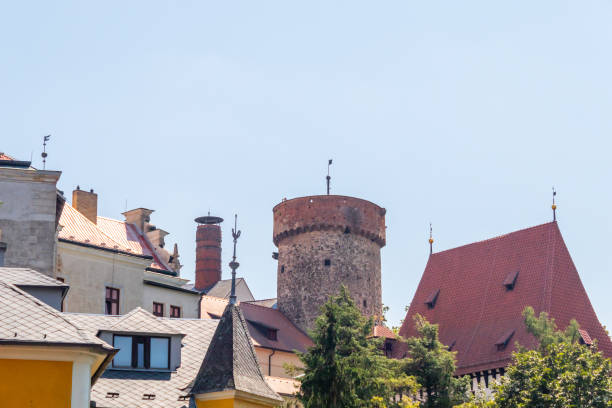 Tabor, Czech republic - 07 24 2021: Kotnov castle tower