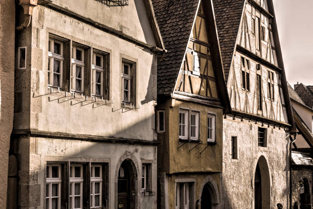 In the old town of Rothenburg ob der Tauber