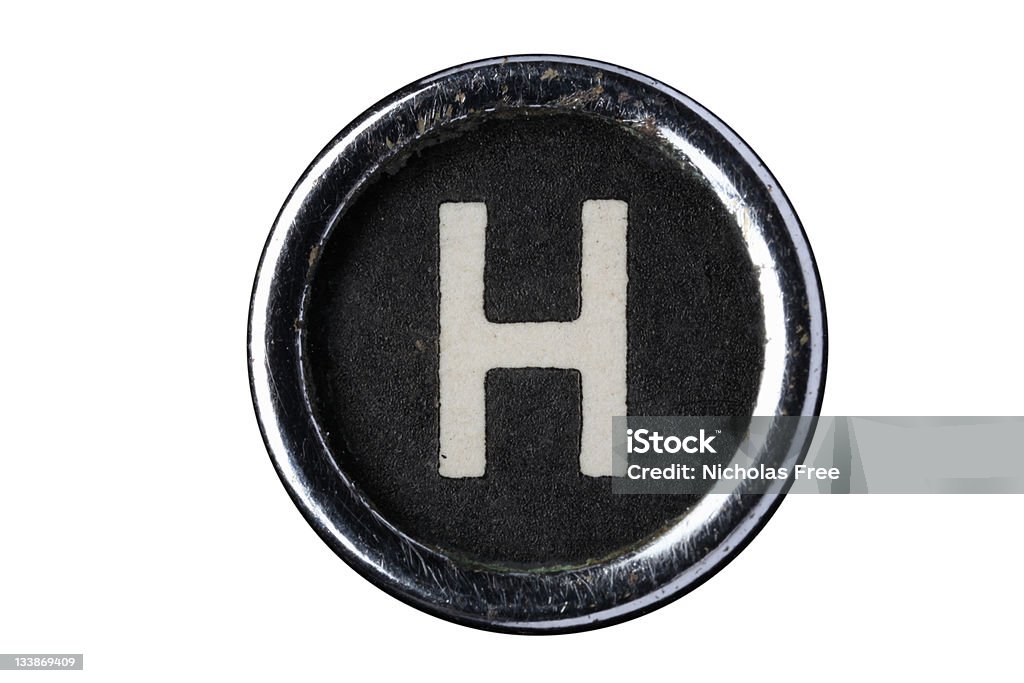 Isolierte Buchstabe H - Lizenzfrei Alphabet Stock-Foto
