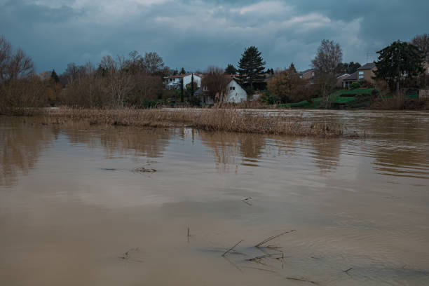 istock a city flooded with dirty water 1338698824