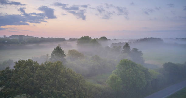 istock Early morning with fog 1338700783