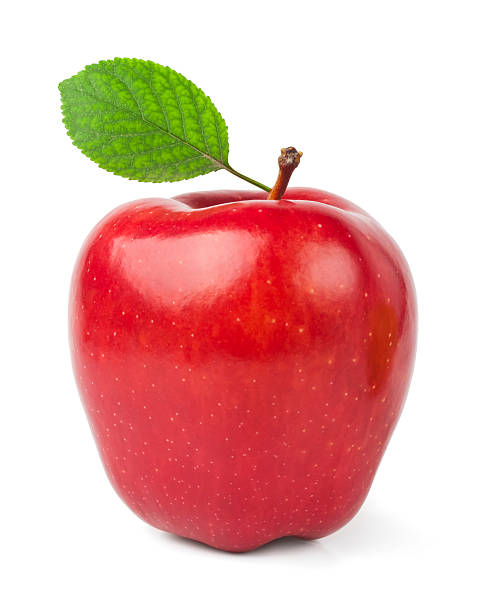 istock Ripe red apple. Isolated on a white background 133870096