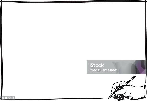Handwriting Border Stock Illustration - Download Image Now - Border ...