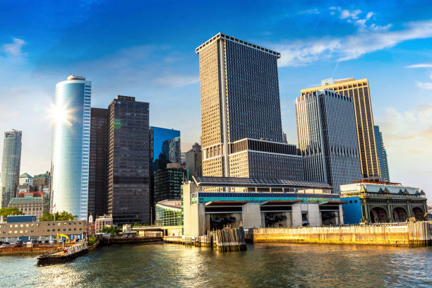 istock Manhattan cityscape in New York 1338705931