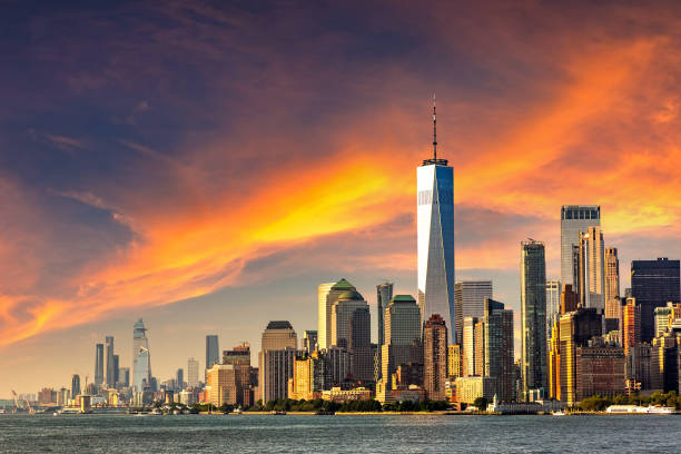 istock Manhattan cityscape in New York 1338705945