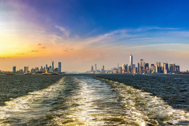 istock Statue of Liberty and Manhattan 1338705962
