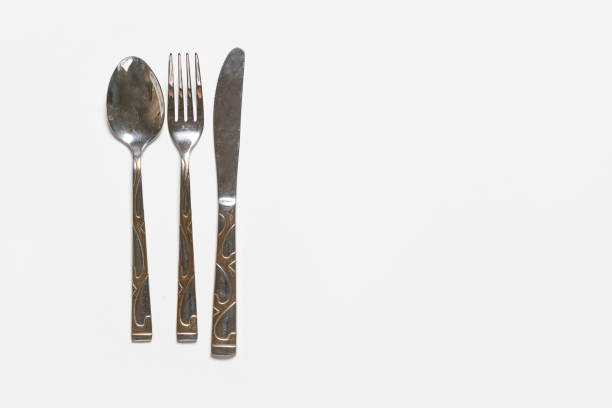 istock Restaurant eating items - Fork, spoon and knife 1338707409