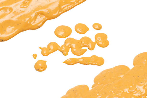 istock Whipped delicious sauce texture. Hamburger sauce background. 1338708751