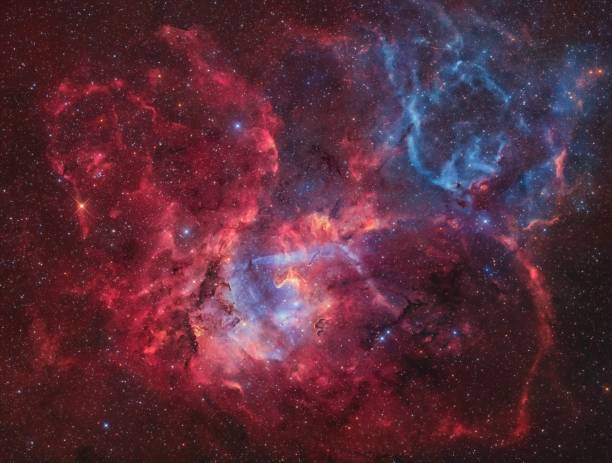 istock The emission nebula Sh2-132 or Lion Nebula in Cepheus 1338713134