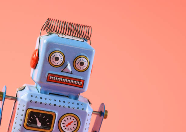istock retro Vintage tin toy robot 1338719031