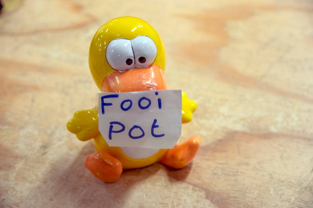 Funny Tip Pot Duck At Amsterdam The Netherlands 27-12-2018