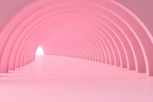 istock 3d render, abstract urban background, empty corridor, room, concrete walls, illuminated tunnel, sun rays, daylight, light and shadows 1338734066