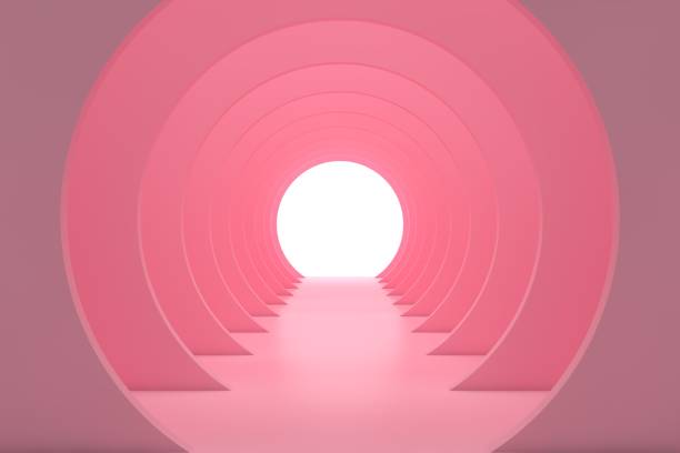 istock 3d render, abstract urban background, empty corridor, room, concrete walls, illuminated tunnel, sun rays, daylight, light and shadows 1338734079