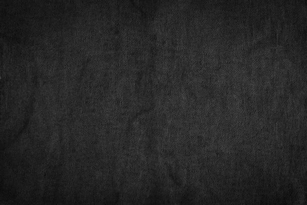 istock Black fabric fiber detail 1338735014