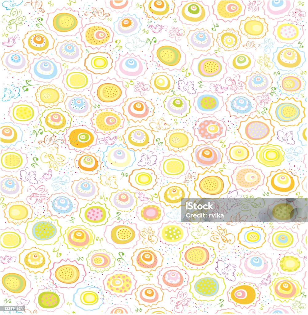 Seamless motif fleuri. - clipart vectoriel de Abstrait libre de droits