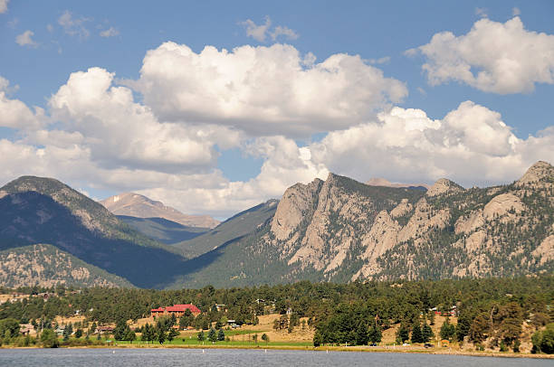 Mountain range of the Rocky Mountain National Park, Colorado