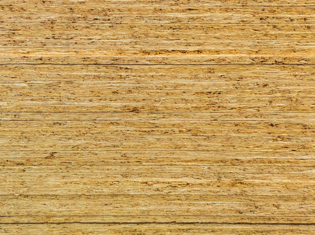 textura y fondo plano de fotograma completo de la pila de placas osb - the end wood timber construction fotografías e imágenes de stock