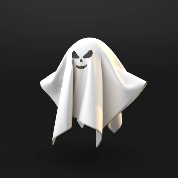 istock 3d flying ghost happy halloween isolated background 1338757399