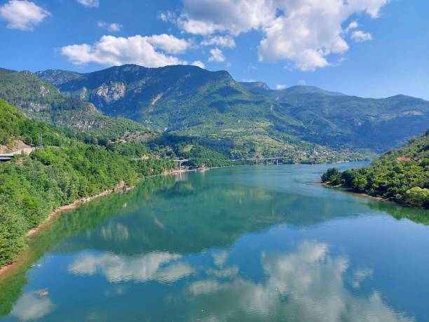 istock Beautiful landscape with the river Drina 1338758111