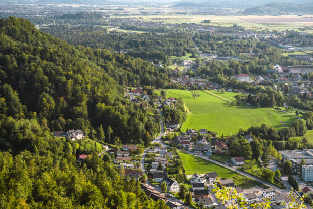istock Small Town Kamnik, Slovenia Surrounded by Woods 1338759141