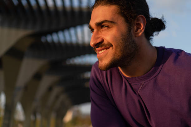 istock Close up portrait of a handsome man 1338760076
