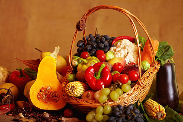 istock Autumn fruits and vegetables 133876506
