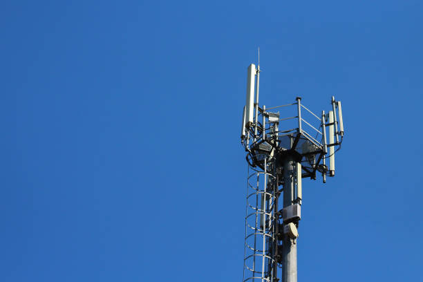 istock 5G tower with space for inscription 1338766753