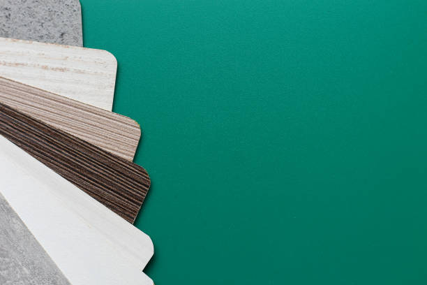 istock Samples of designer textures on a beautiful green background 1338769673