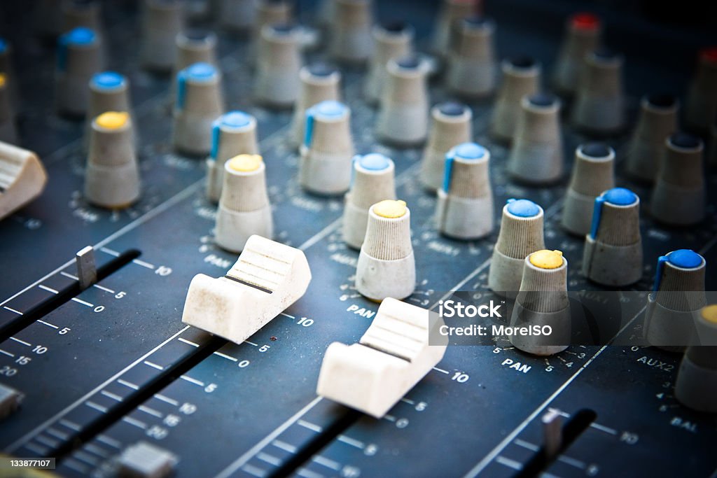 Mixer Macro - Foto stock royalty-free di Amplificatore