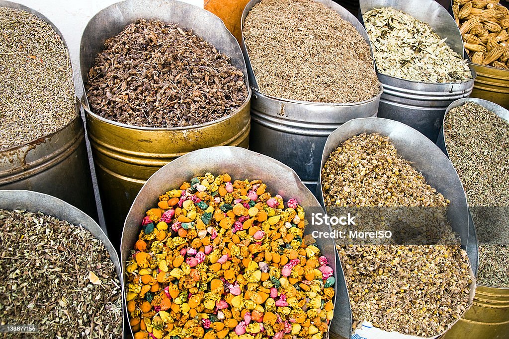 Spice market w Marrakeszu - Zbiór zdjęć royalty-free (Marrakesz)