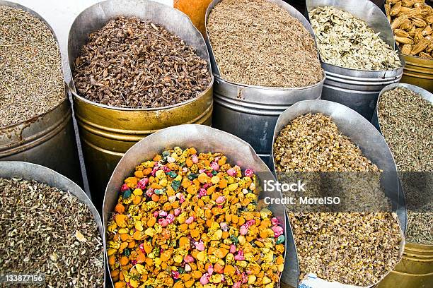 Mercado De Especiarias De Marraquexe - Fotografias de stock e mais imagens de Feira Árabe ao Ar Livre - Feira Árabe ao Ar Livre, Fitoterapia, Marrakech