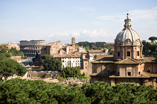 View on Coliseum in Rome