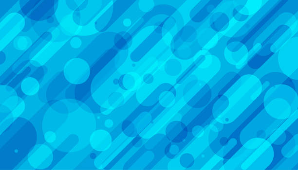 ilustrações de stock, clip art, desenhos animados e ícones de abstract blue shapes pattern background - abstract backgrounds blue circle